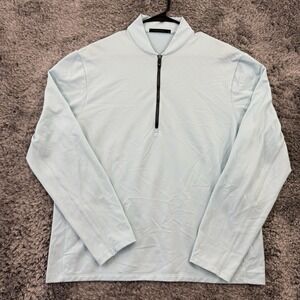 Greyson Quarter Zip Men's Large Green Golf Tour Siasconset Mint Pullover